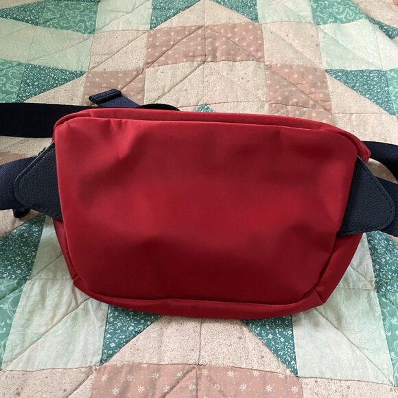 Tommy Hilfiger Crossbody Belt Bag Red Fanny Pack Y2K Sling - Picture 6 of 8